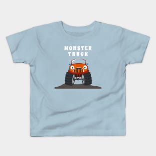 illustration of monster truck with cartoon style. Kids T-Shirt